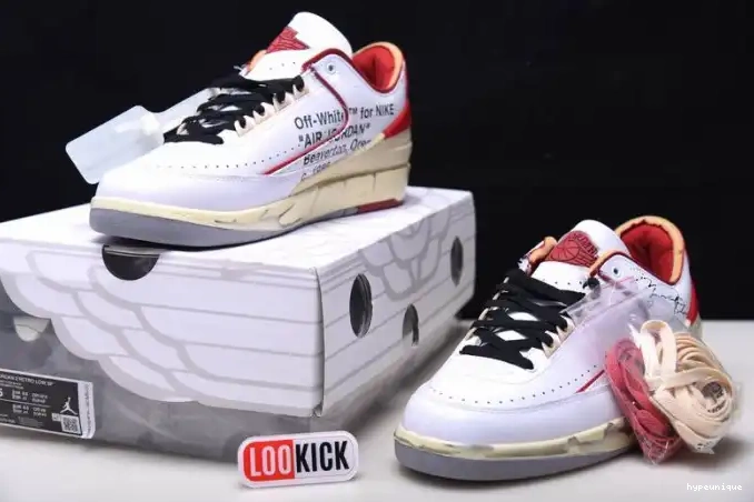 HYPE Retro Off-White Red Jordan White Low 2 SP DJ4375-106 0624